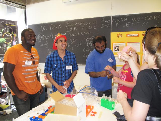 students learning