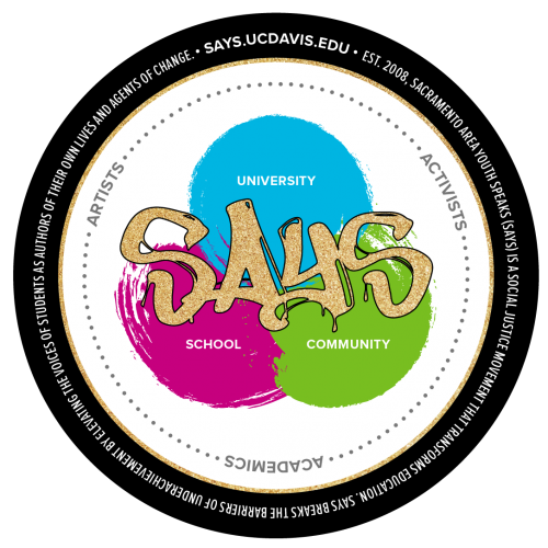 says logo